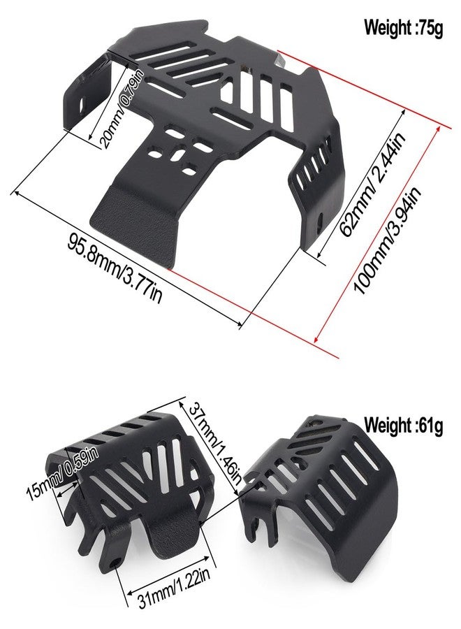 VNUHV 3-Piece Metal Chassis Armor Protection Skid Plate for 1/10 RC Crawler Car Traxxas Trx4 Bronco Defender G500 K5 Upgrade Parts - Image 2